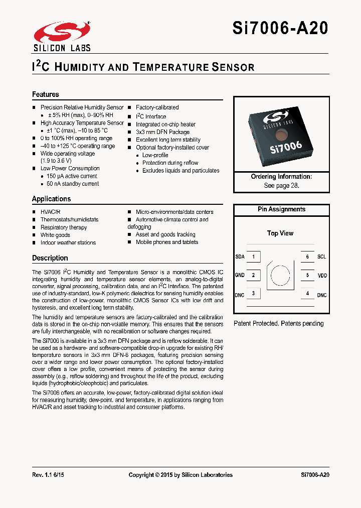 SI7006-A20_8315022.PDF Datasheet