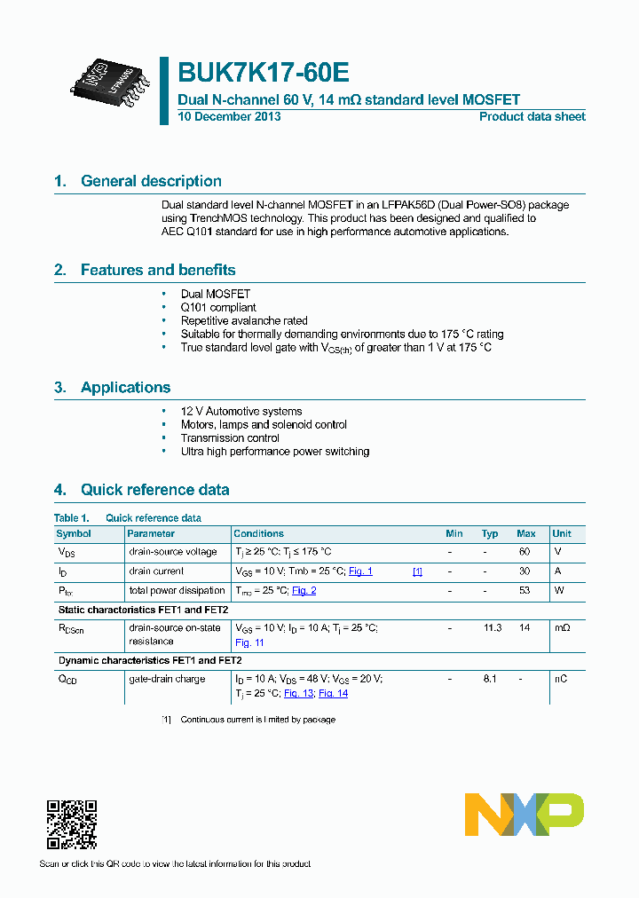 BUK7K17-60E_8319866.PDF Datasheet