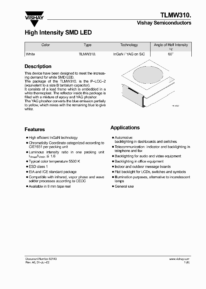 TLMW310_8322327.PDF Datasheet