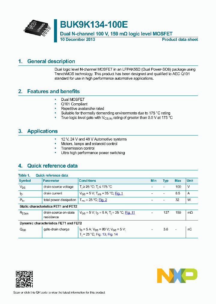 BUK9K134-100E_8326985.PDF Datasheet