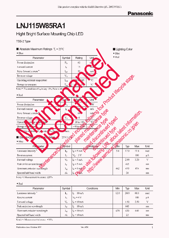 LNJ115W85RA1_8329955.PDF Datasheet