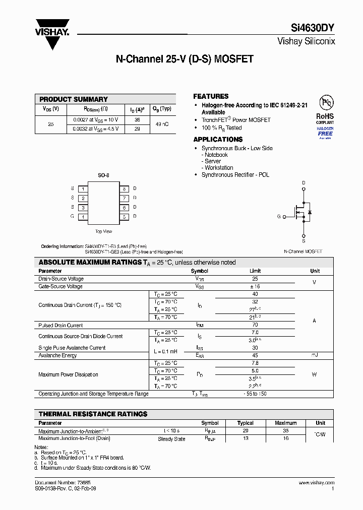 SI4630DY_8332164.PDF Datasheet