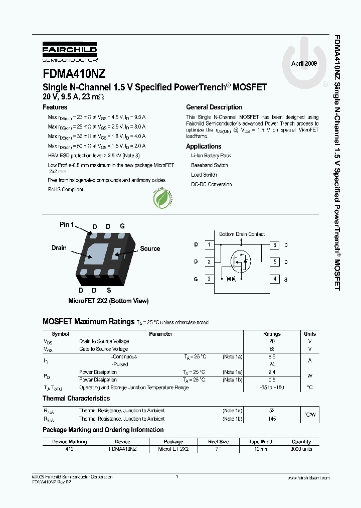 FDMA410NZ_8334699.PDF Datasheet