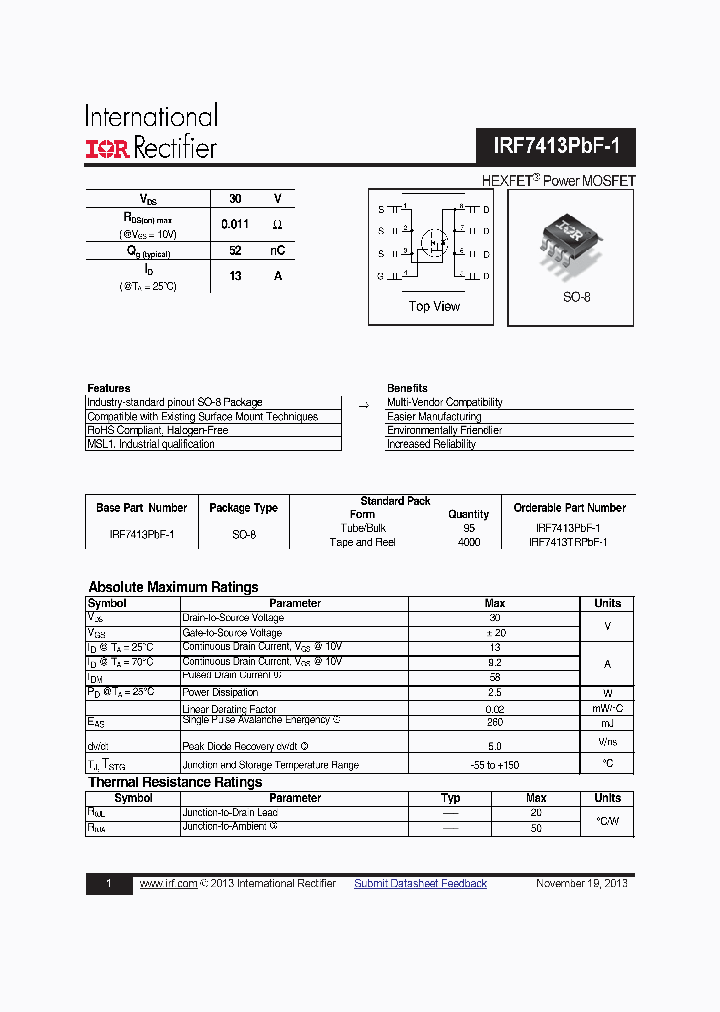 IRF7413PBF-1_8337184.PDF Datasheet