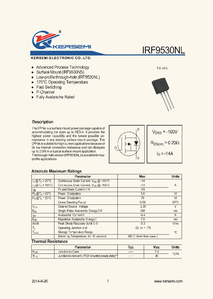 IRF9530NL_8339483.PDF Datasheet