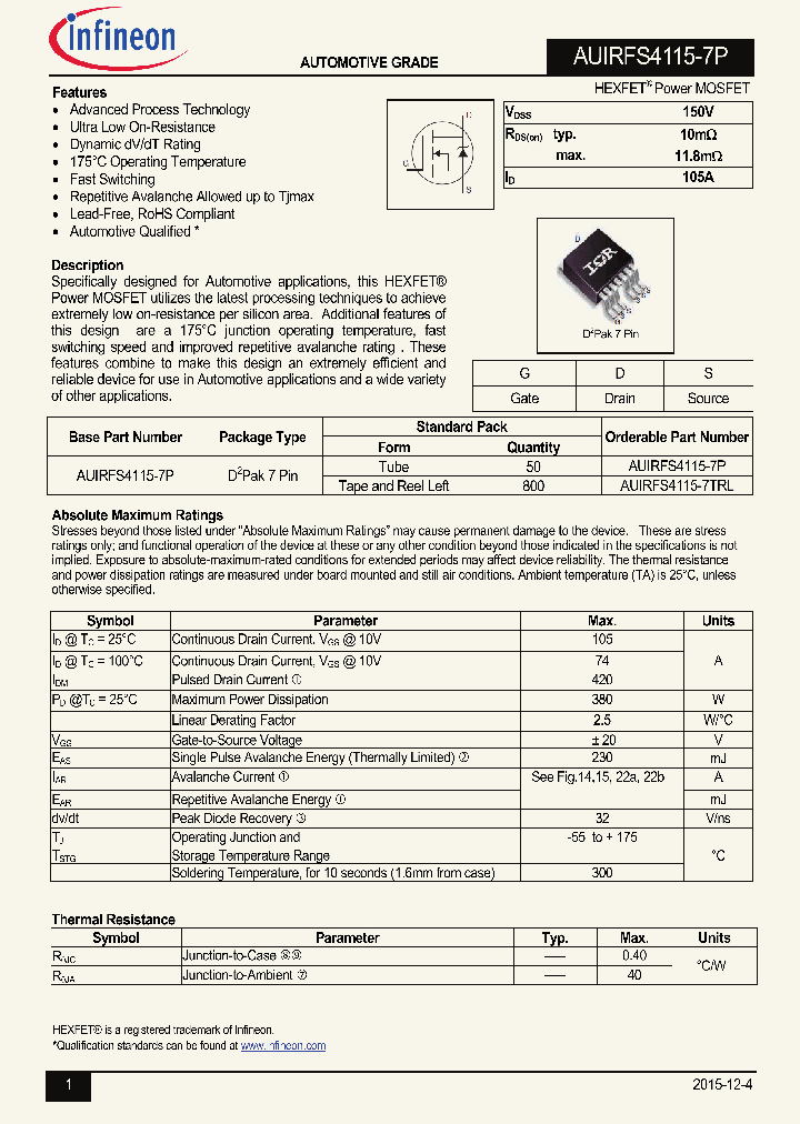 AUIRFS4115-7TRL_8340726.PDF Datasheet