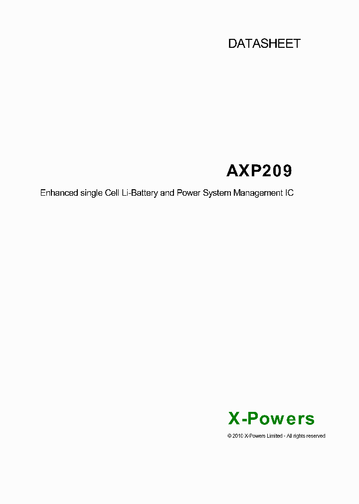 AXP209_8341399.PDF Datasheet