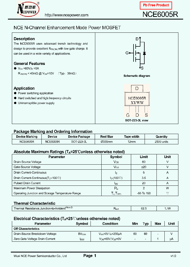 NCE6005R_8341764.PDF Datasheet