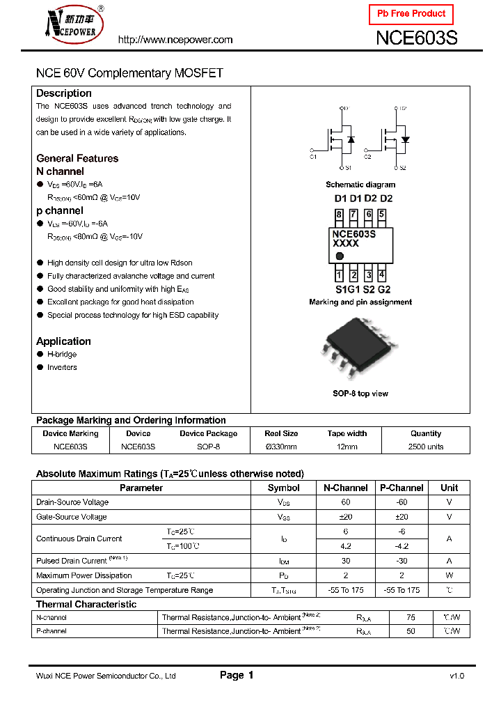 NCE603S_8341773.PDF Datasheet