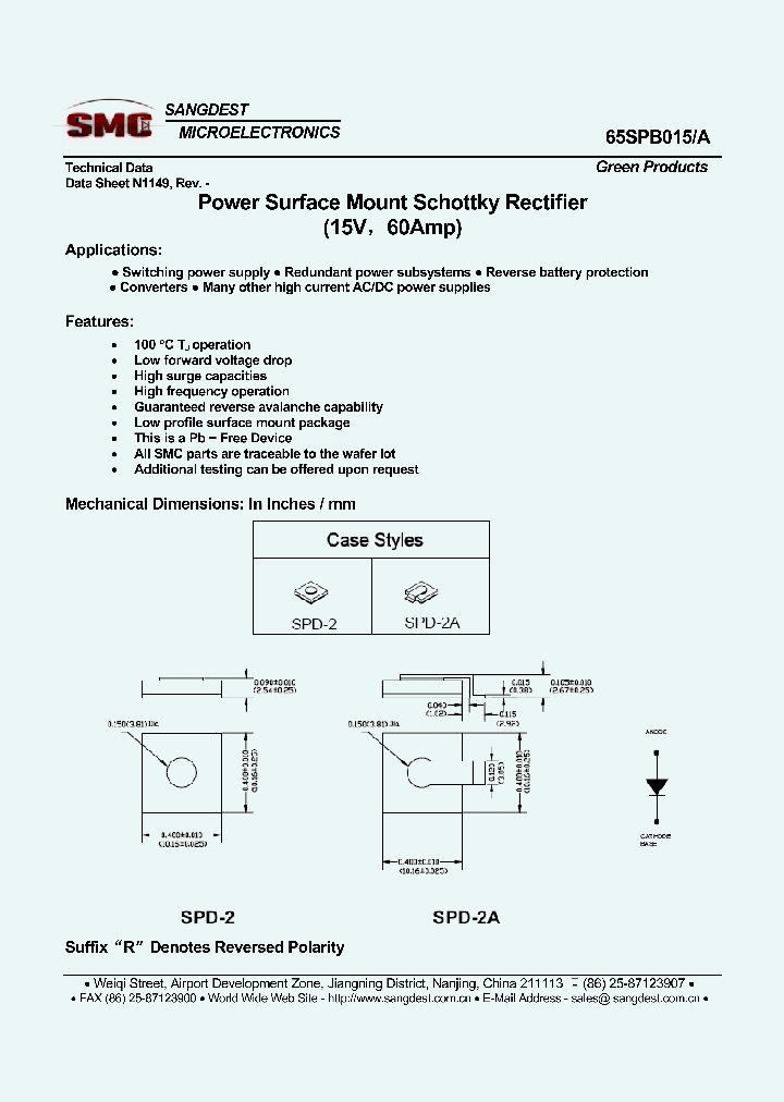 65SPB015_8342750.PDF Datasheet