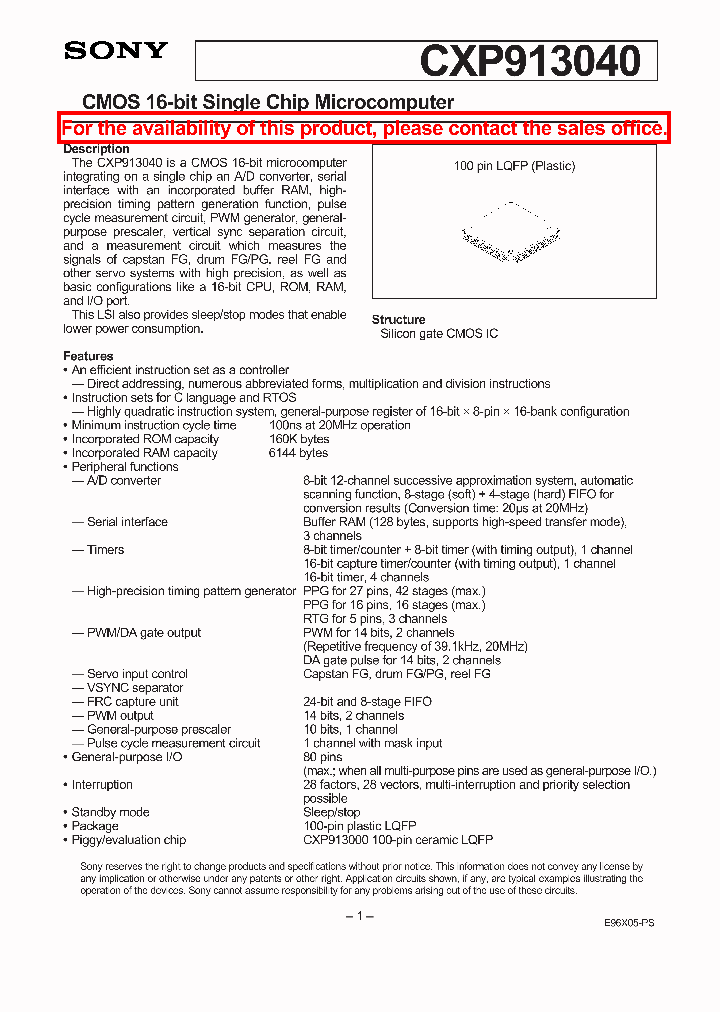 CXP913040_8346121.PDF Datasheet