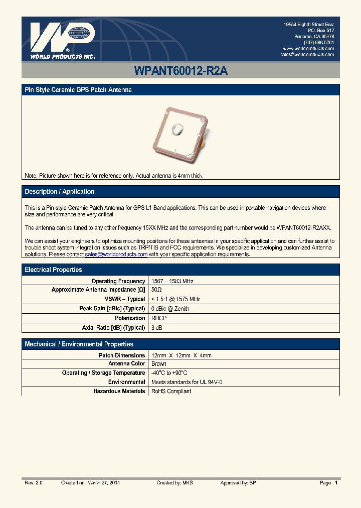 WPANT60012-R2A_8346281.PDF Datasheet