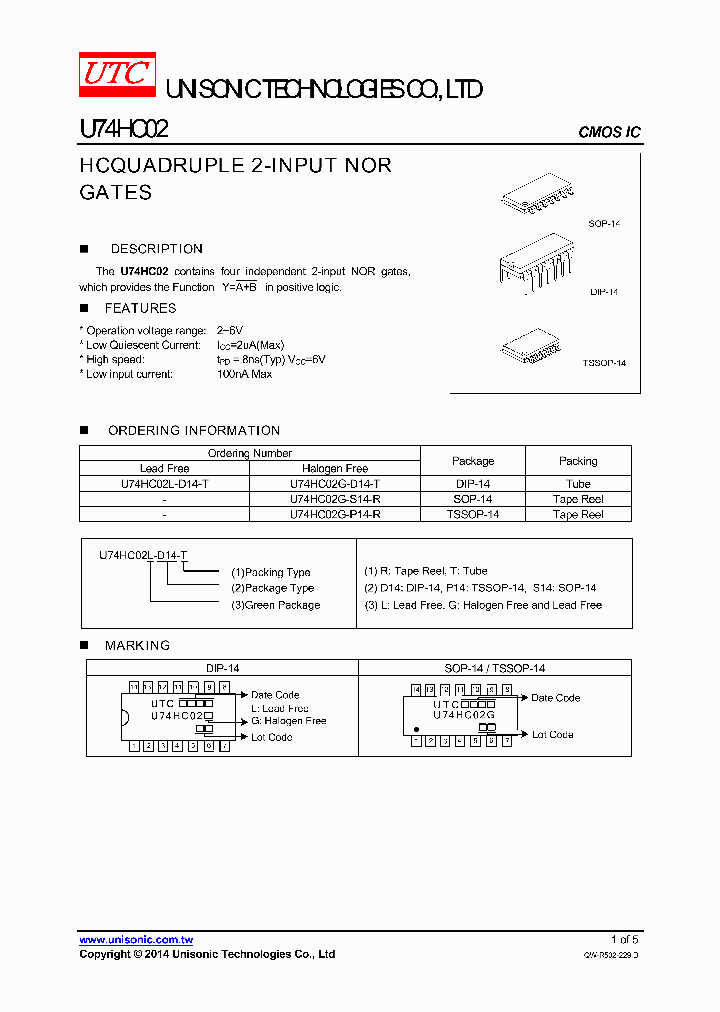 U74HC02-15_8349733.PDF Datasheet