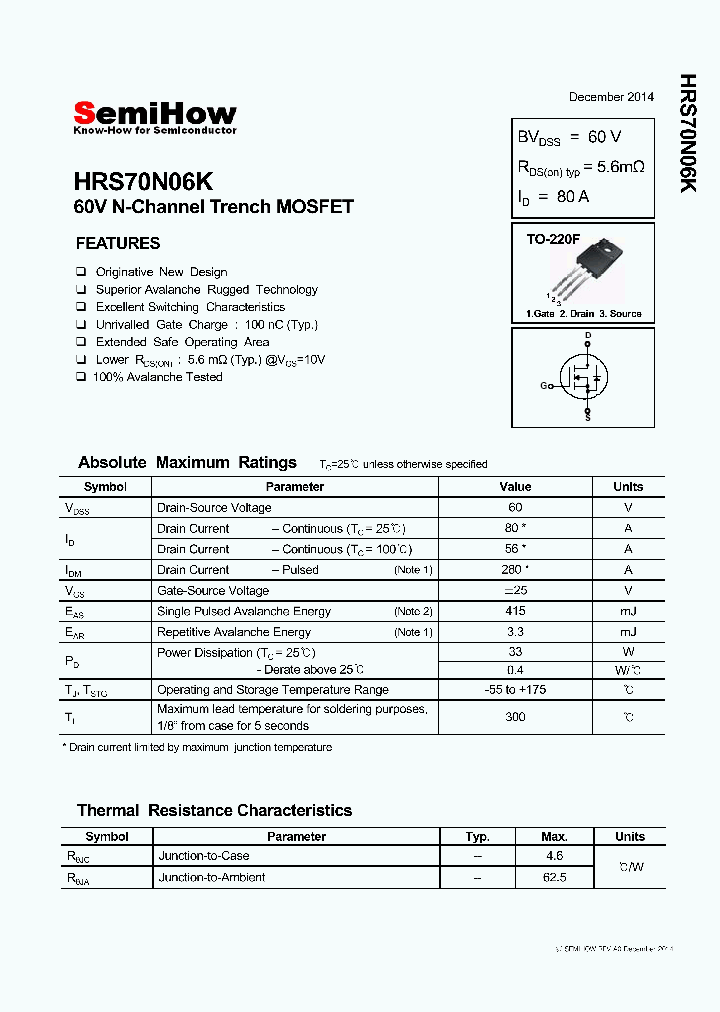 HRS70N06K_8355112.PDF Datasheet