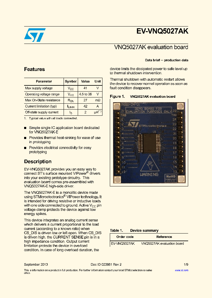 EV-VNQ5027AK_8355848.PDF Datasheet