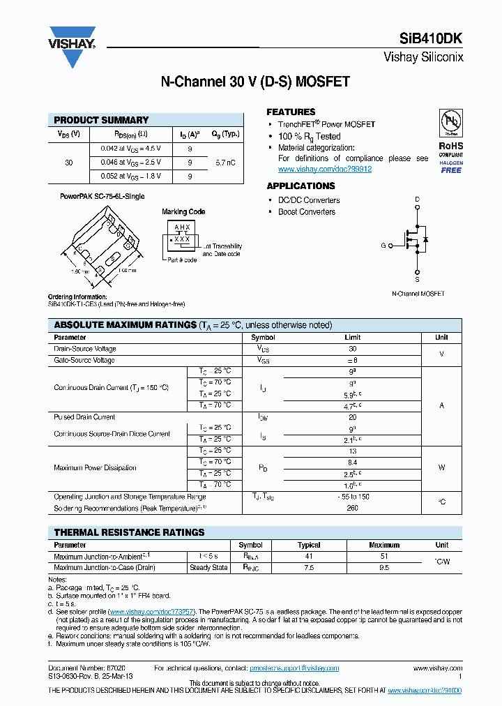 SIB410DK_8356150.PDF Datasheet