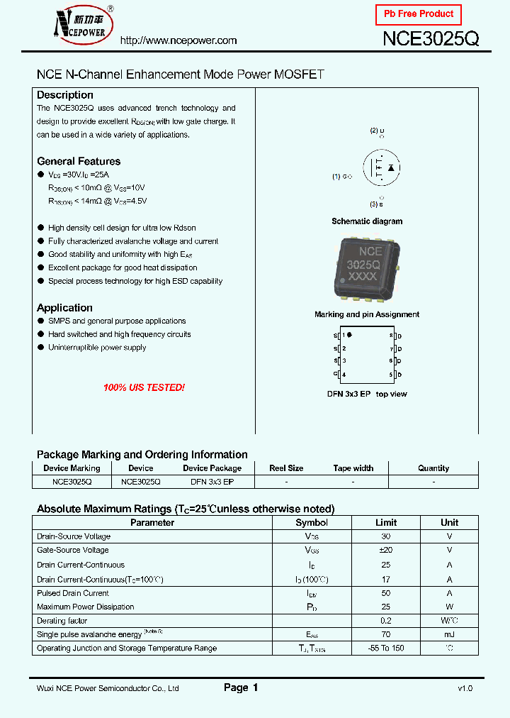 NCE3025Q_8356428.PDF Datasheet