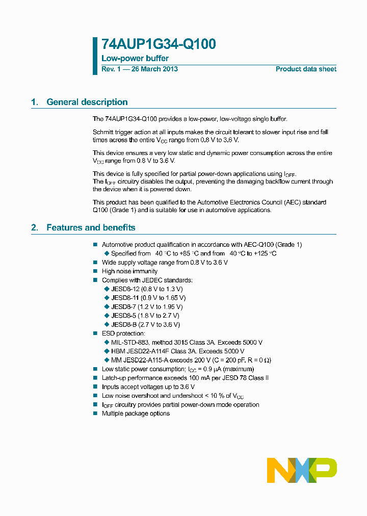 74AUP1G34GW-Q100_8360178.PDF Datasheet