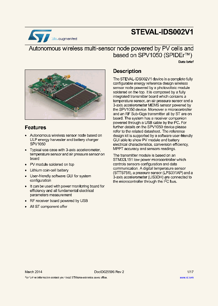 STEVAL-IDS002V1_8360790.PDF Datasheet