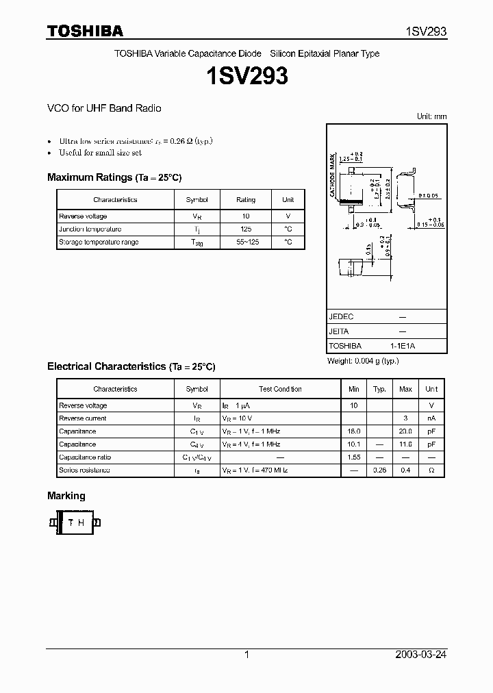 1SV293_8362137.PDF Datasheet