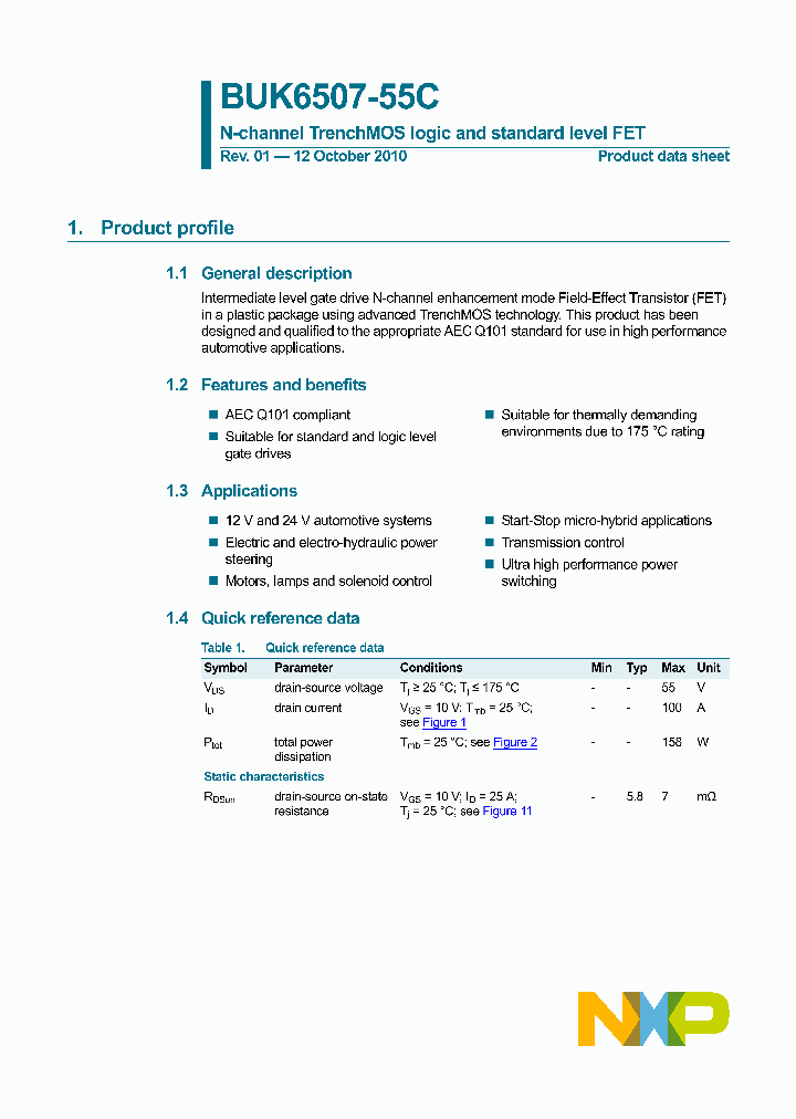 BUK6507-55C_8365119.PDF Datasheet