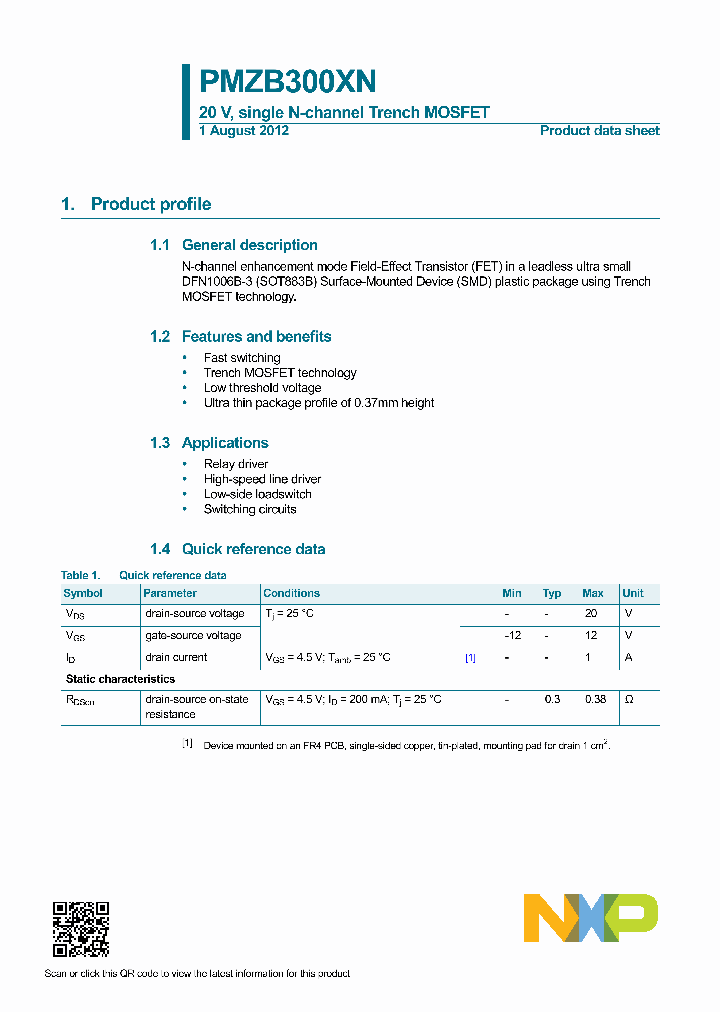 PMZB300XN_8368124.PDF Datasheet