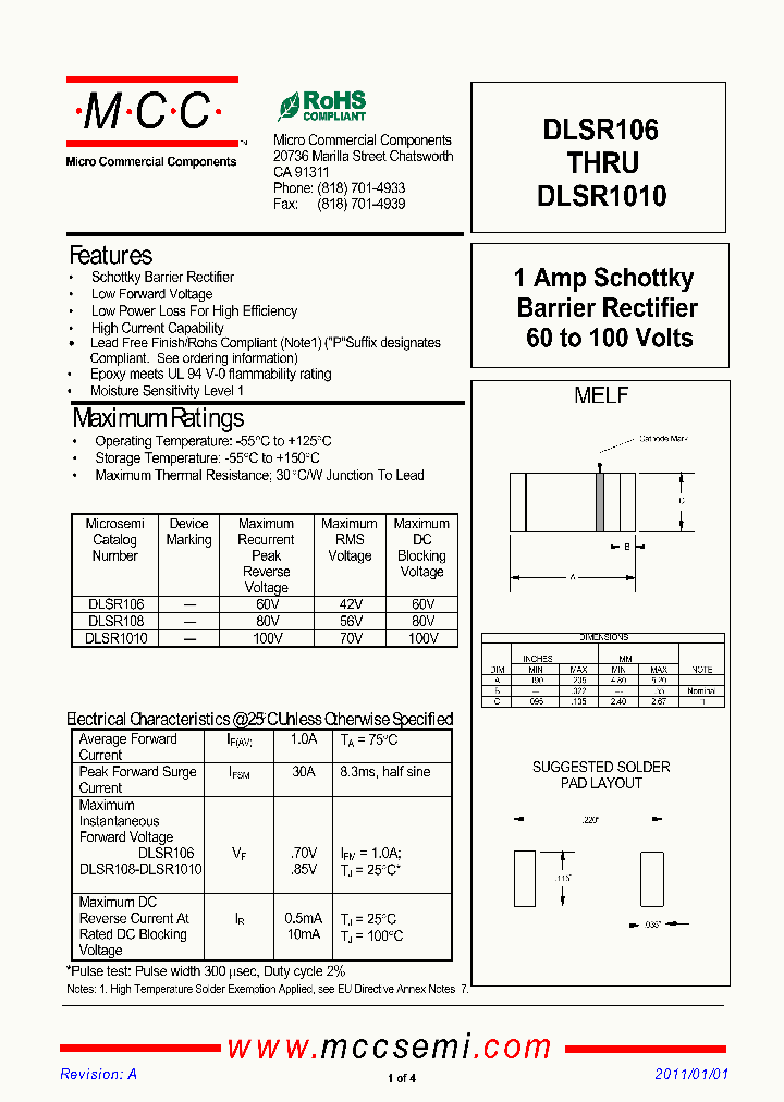 DLSR1010_8373873.PDF Datasheet