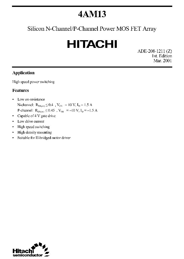 4AM13NCHPCH_8379827.PDF Datasheet