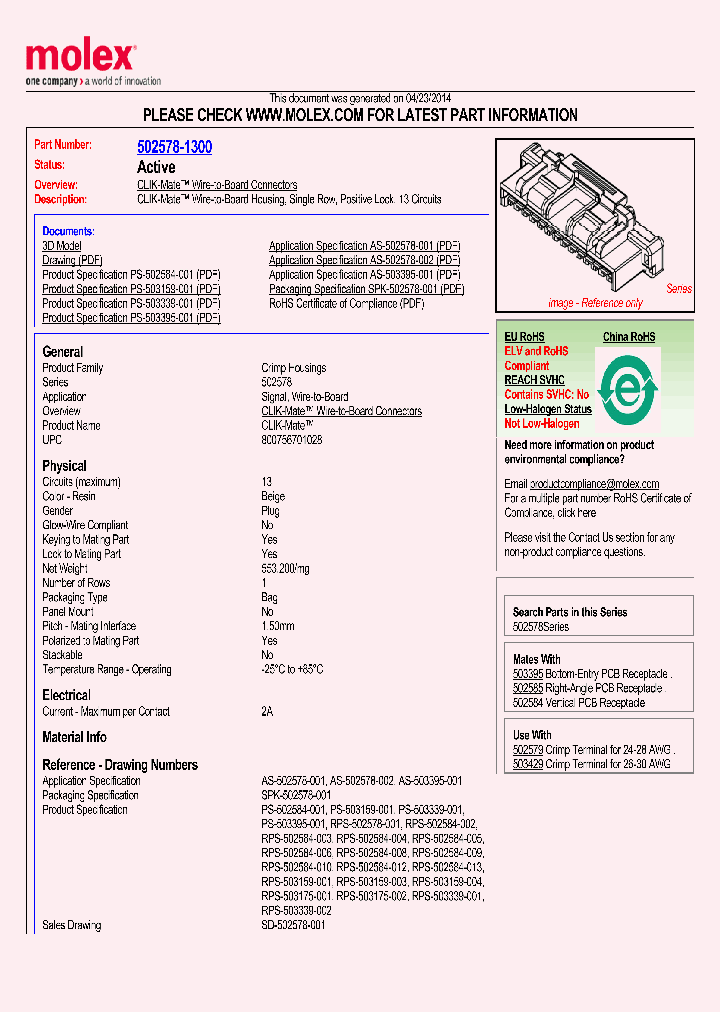502578-1300_8382495.PDF Datasheet