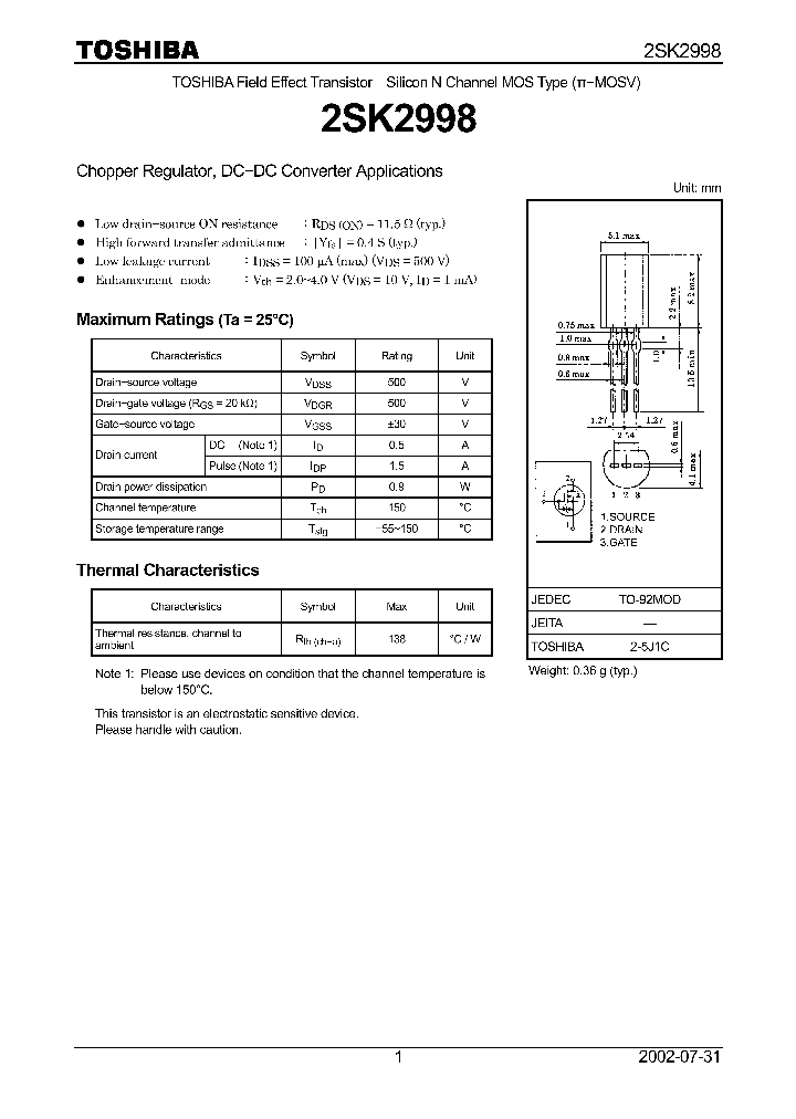 2SK2998_8383603.PDF Datasheet