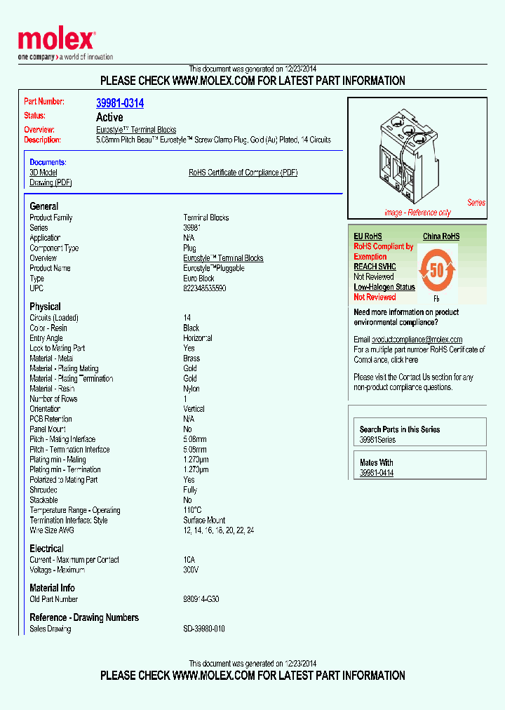 39981-0314_8383616.PDF Datasheet