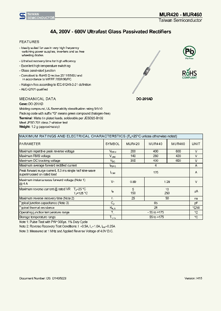 MUR420-15_8386283.PDF Datasheet