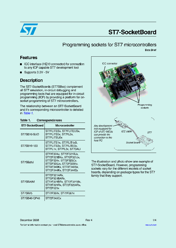 ST7SB40-QP48EU_8387790.PDF Datasheet
