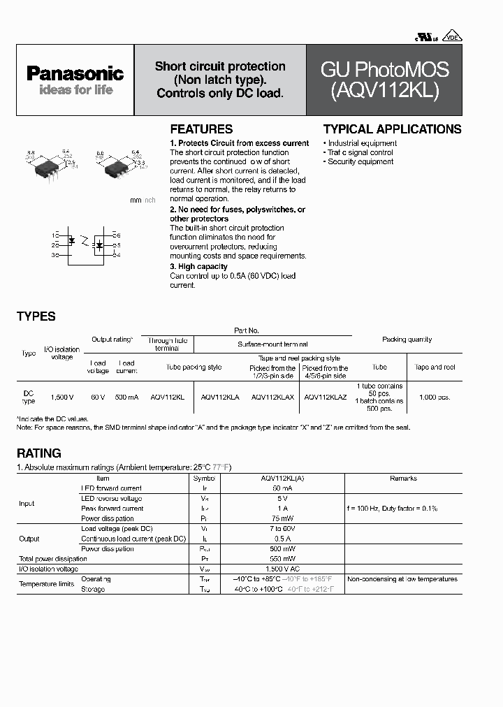 AQV112KLA_8394897.PDF Datasheet