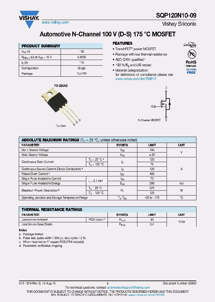 SQP120N10-09-15_8396313.PDF Datasheet