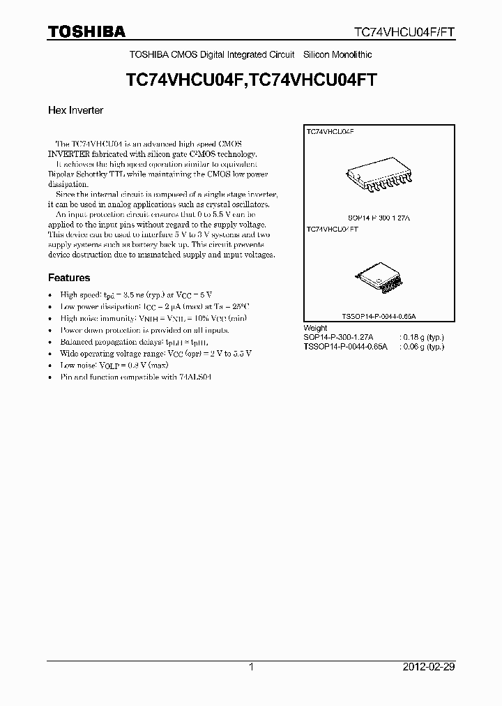 TC74VHCU04FT-12_8399044.PDF Datasheet