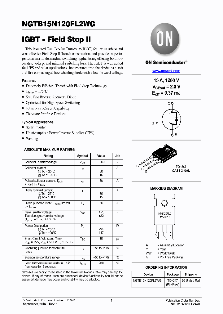 NGTB15N120FL2WG_8399168.PDF Datasheet