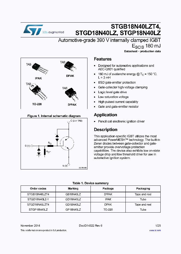 STGD18N40LZ_8400069.PDF Datasheet