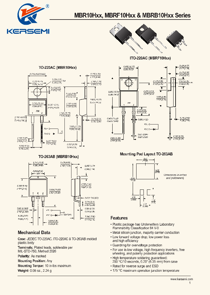 MBR10H45_8401252.PDF Datasheet