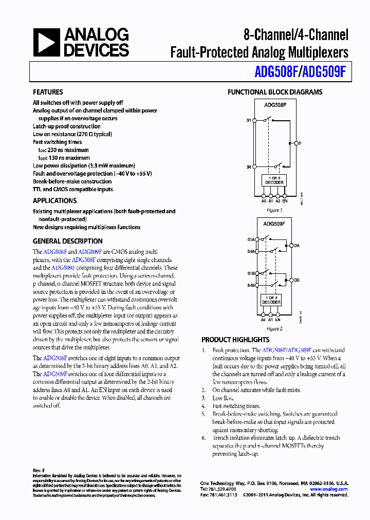 ADG509FBRNZ_8402450.PDF Datasheet