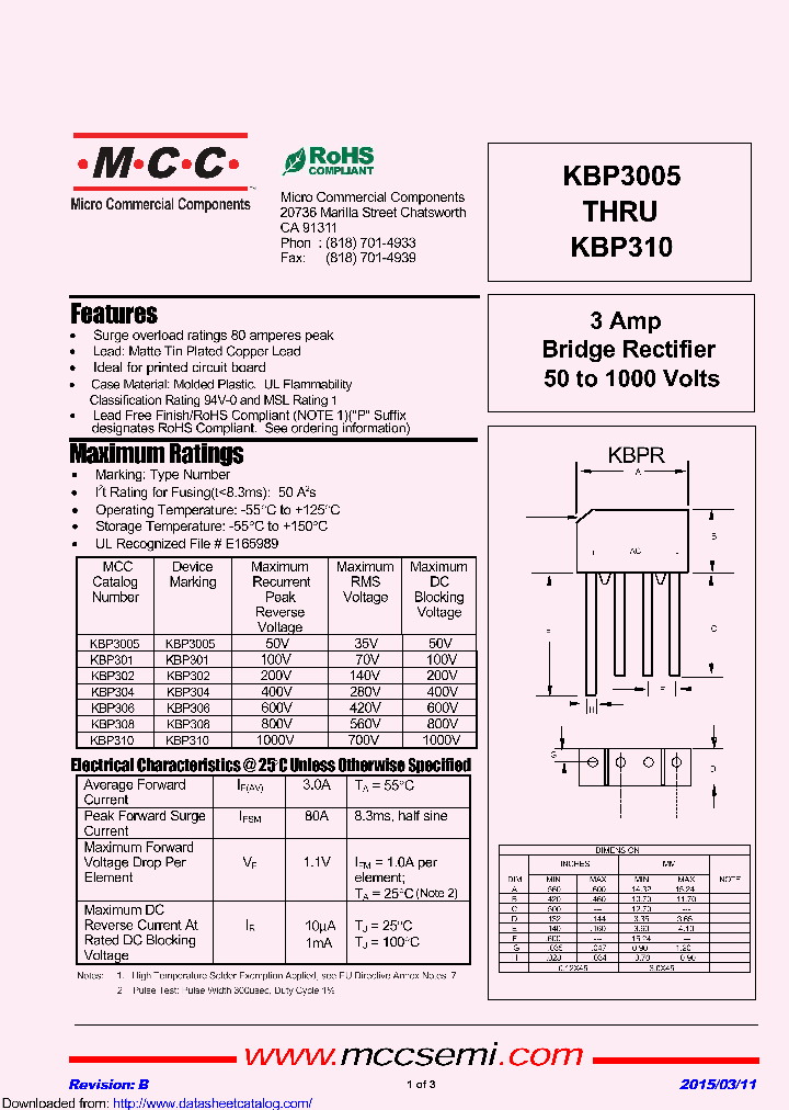 KBP304_8407708.PDF Datasheet