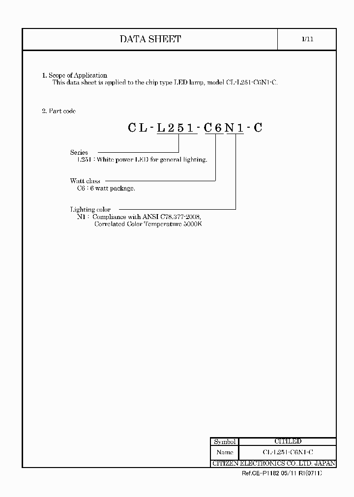 CL-L251-C6N1-C_8409015.PDF Datasheet