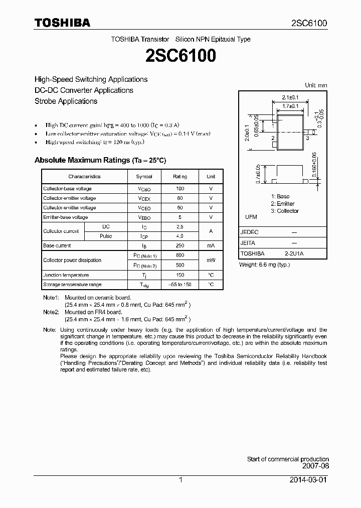 2SC6100_8423787.PDF Datasheet