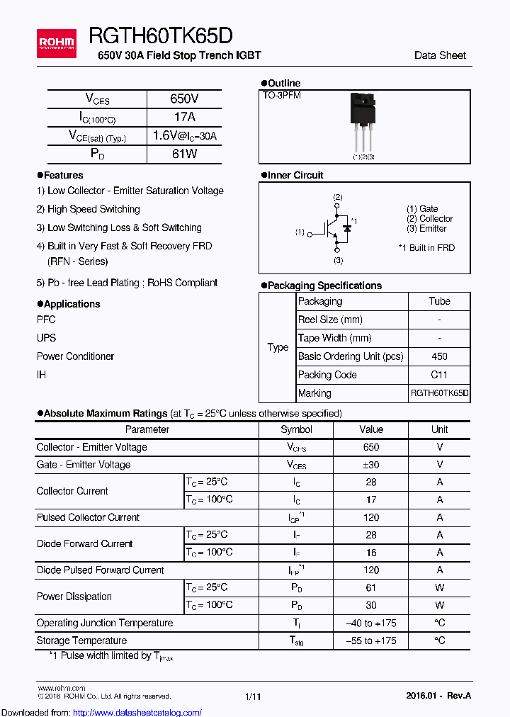 RGTH60TK65D_8429248.PDF Datasheet