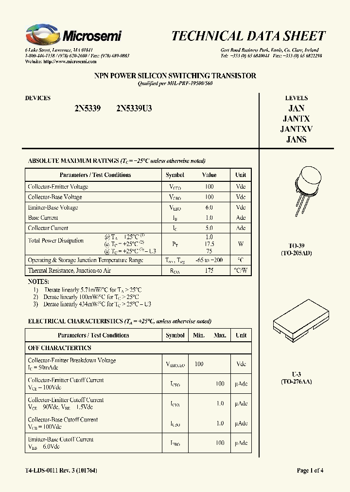 JANS2N5339_8432862.PDF Datasheet