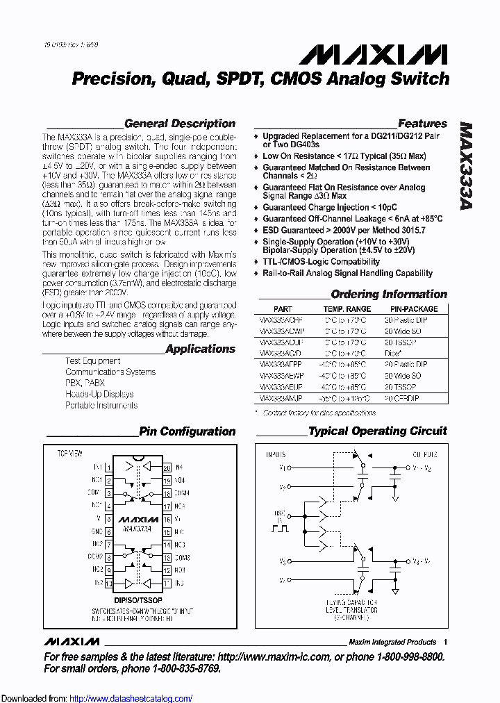 MAX333AMWPPRT_8432853.PDF Datasheet