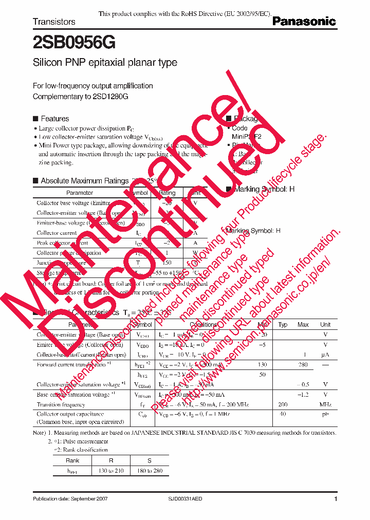 2SB0956G_8437376.PDF Datasheet