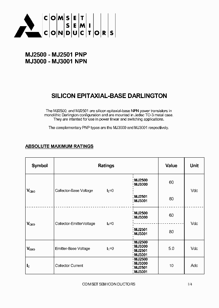MJ3000_8437625.PDF Datasheet
