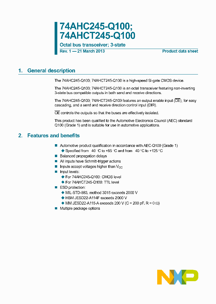 74AHC245PW-Q100_8450767.PDF Datasheet