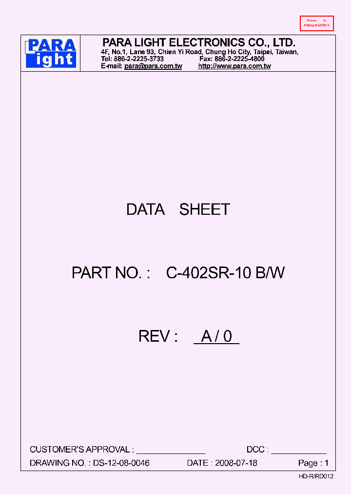 C-402SR-10_8464880.PDF Datasheet